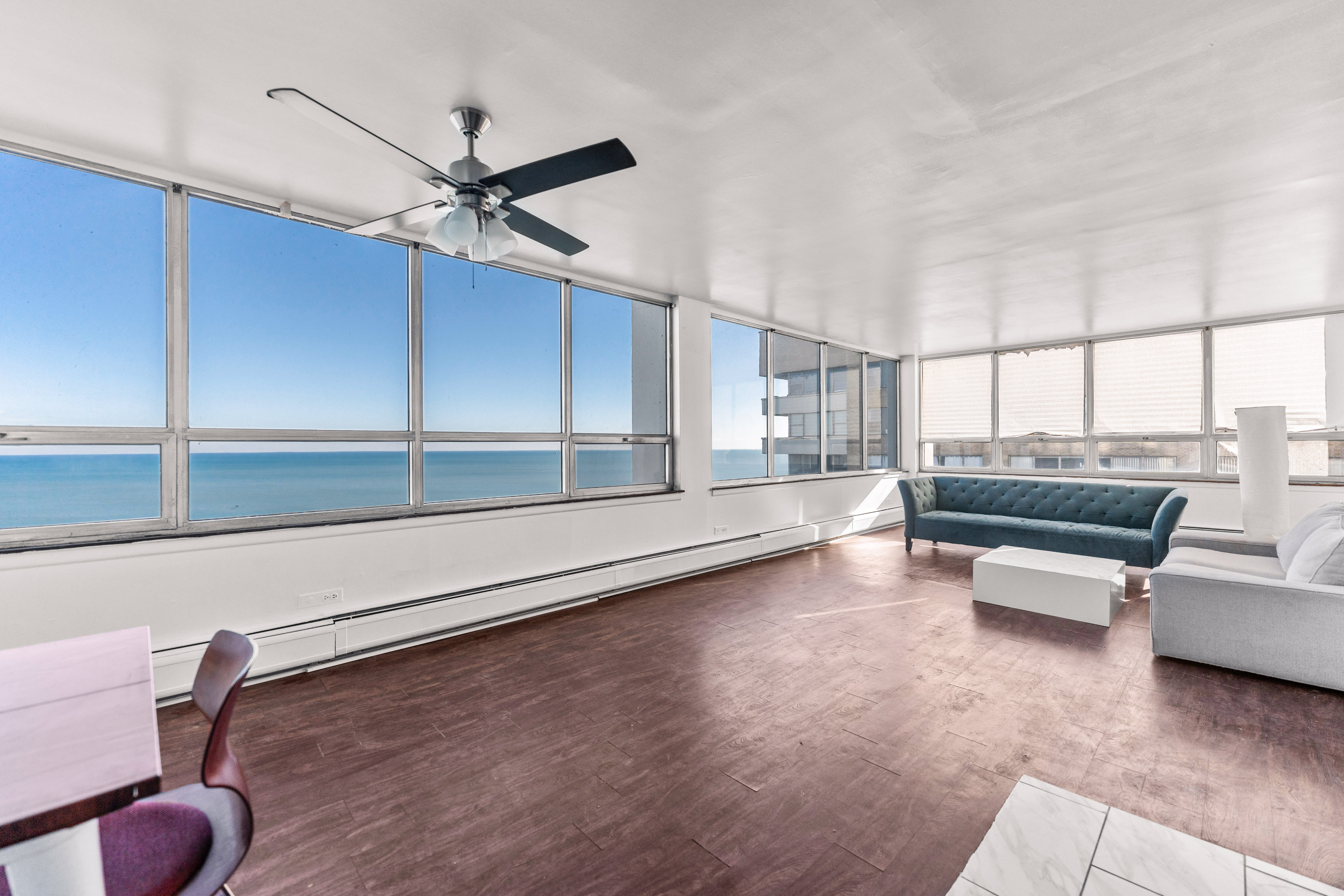 Lakefront condo interior